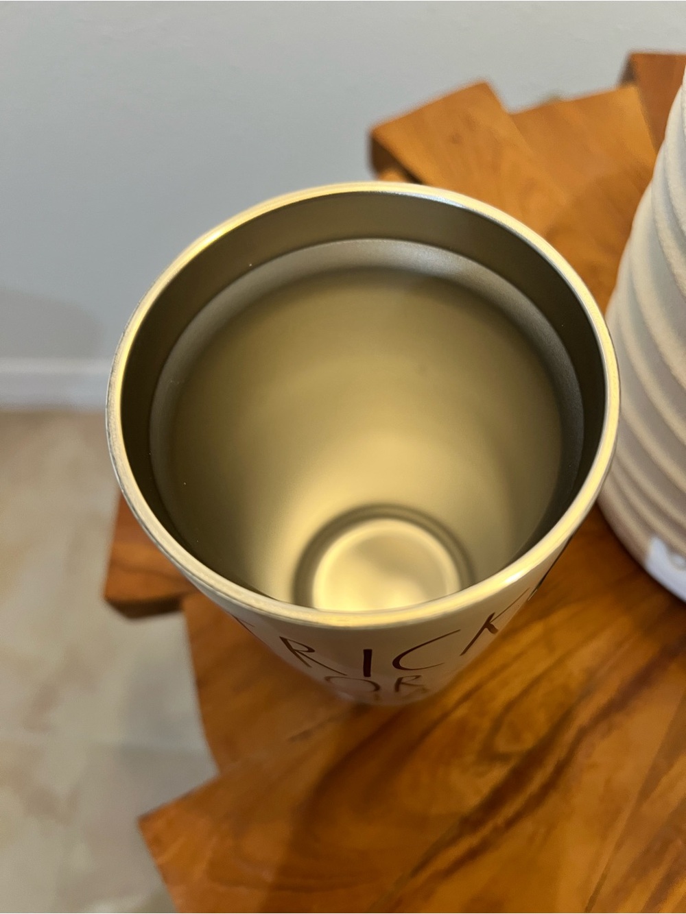 Rae Dunn White 'Trick or Treat' Insulated Tumbler - Picture 5 of 5